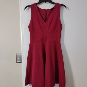 Burgundy Mini Dress